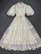 French design mesh dress