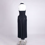 Halter slimfit bodycon denim dress