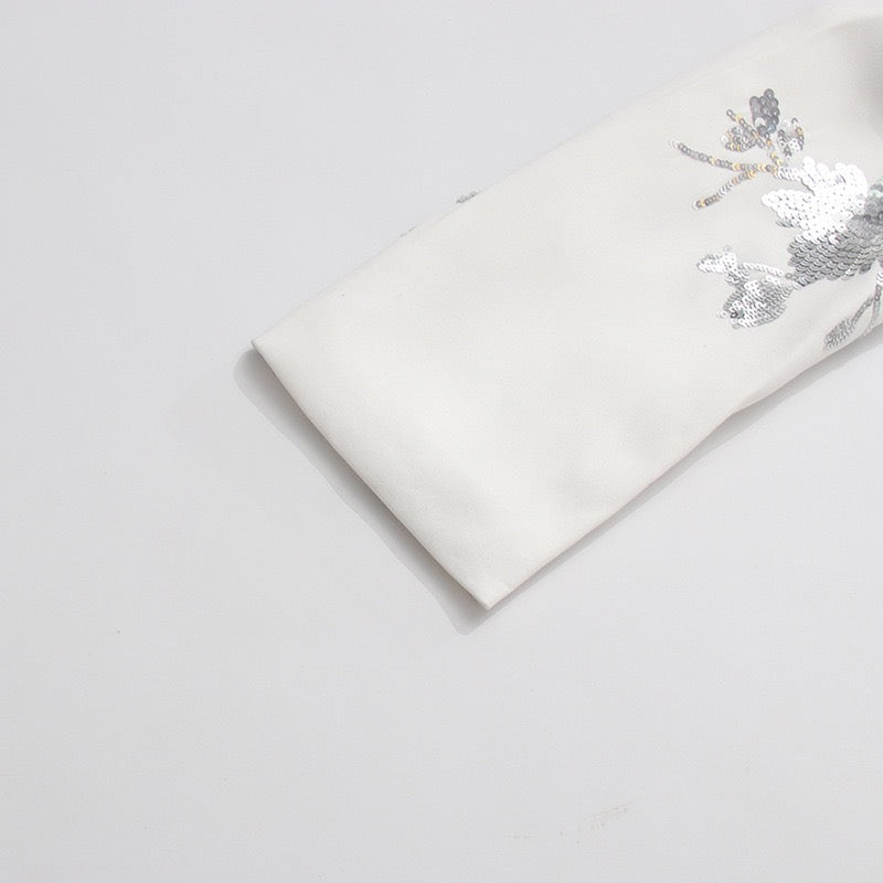Sequined lapel set