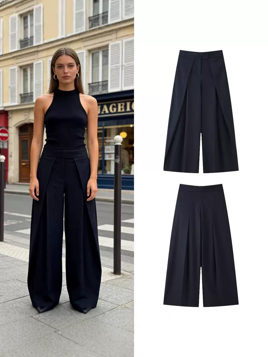 New pleated long pants