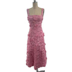Pinky floral lace dress